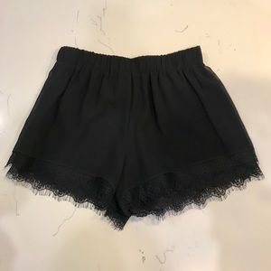 BCBGENERATION women’s chiffon black shorts